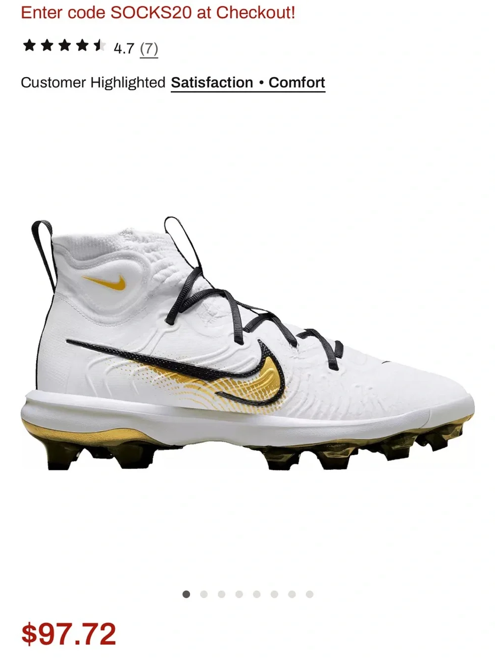 Nike Men's Alpha Huarache NXT TPU Baseball Cleats